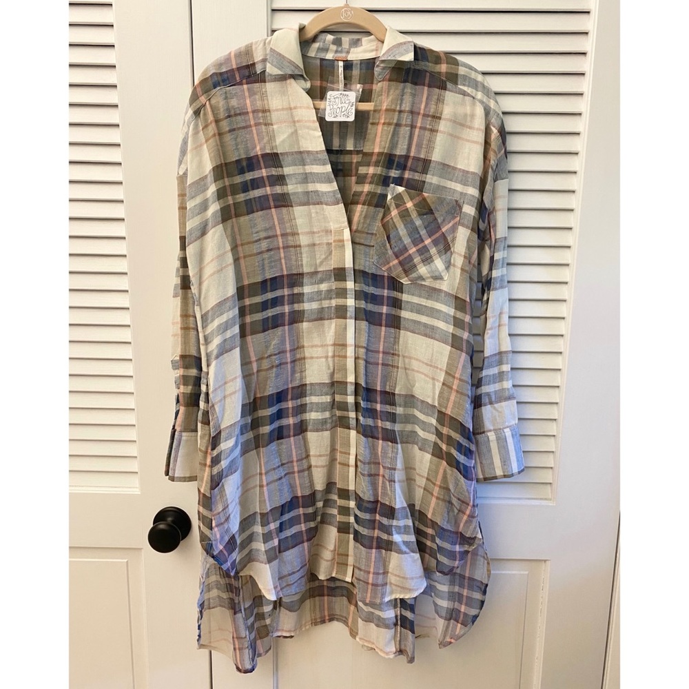 Free People • light weight Shirt Dress/ Tunic - Picture 3 of 9
